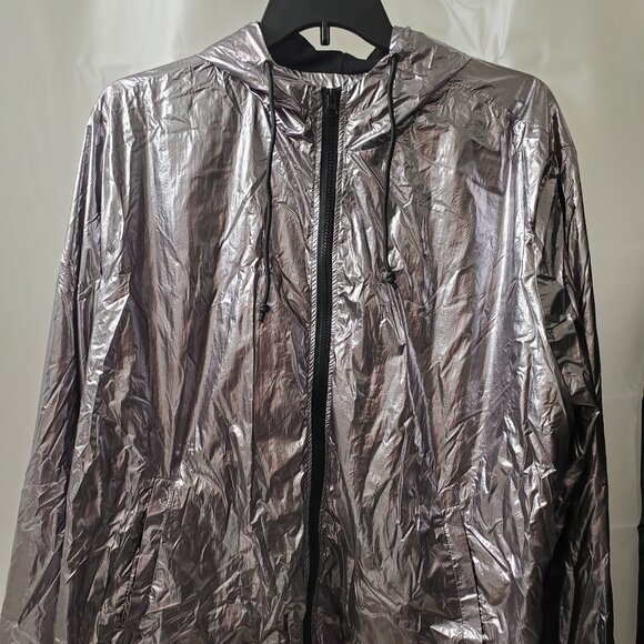 Metallic 3X Avon Hooded Jacket Y2K - Picture 11 of 12